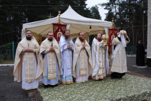 На праздничной Божественной литургии